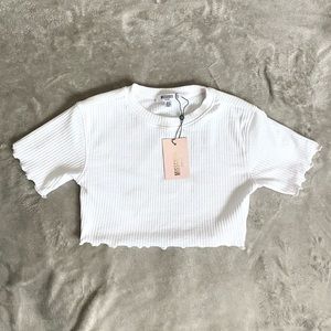 Missguided White Crop Top